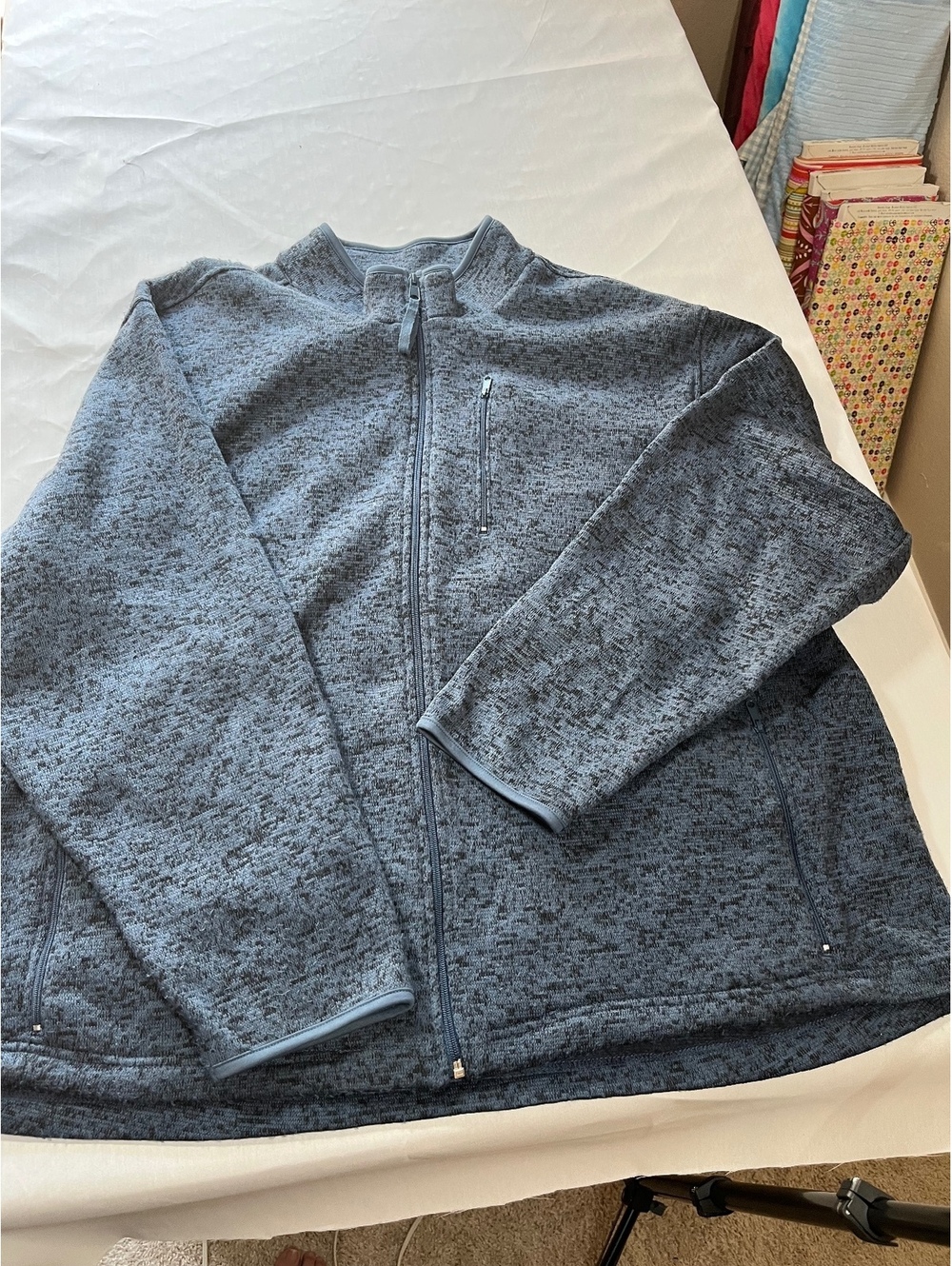 3 xl John Blair men’s fleece jacket blue/black
